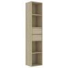 Book Cabinet Sonoma Oak 14.2"x11.8"x67.3" Chipboard