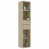 Book Cabinet Sonoma Oak 14.2"x11.8"x67.3" Chipboard