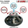 15 inch Subwoofer Replacement PRO DJ Speaker Sub Woofer Loudspeaker Wide Full Range Loud 250 Watts RMS (2200W PMPO) 90oz Magnet 5 Core 15-185 MS 250W