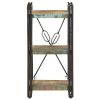 3-Tier Bookcase 15.7"x11.8"x31.5" Solid Reclaimed Wood
