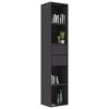 Book Cabinet Gray 14.2"x11.8"x67.3" Chipboard