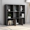 Book Cabinet Gray 38.5"x11.8"x38.5" Chipboard