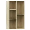 Book Cabinet/Sideboard Sonoma Oak 17.7"x9.8"x31.5" Chipboard