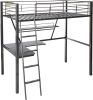 Senon Loft Bed & Desk in Black 37275