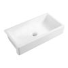 36" W Farmhouse/Apron Front White Ceramic Kitchen Sink--DK