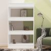 Book Cabinet/Room Divider White 23.6"x11.8"x40.6" Chipboard