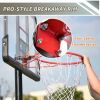 Portable Basketball Hoop & Goal, Outdoor Basketball System with 6.6-10ft Height Adjustment for Youth, Adults