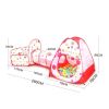 Children's tent with tunnel