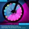 2 Pack LED Bicycle Wheel Light, 7 Colours in One Waterproof Bicycle