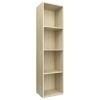 Book Cabinet/TV Cabinet Sonoma Oak 14.2"x11.8"x56.3" Chipboard