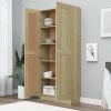 Book Cabinet Sonoma Oak 32.5"x12"x73" Chipboard