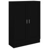 Book Cabinet Black 32.5"x12"x45.3" Chipboard