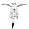 Remote Control Dinosaur Toy, Intelligent Dinosaur Robot with Spray Mist and Battle Mode for Toddler 3-10 Year Old, Grey & White XH