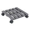Plant Trolleys 2 pcs Gray 11.8"x11.8"x3" WPC