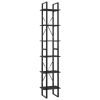 6-Tier Book Cabinet Gray 15.7"x11.8"x82.7" Chipboard