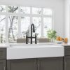 36" W Farmhouse/Apron Front White Ceramic Kitchen Sink--DK