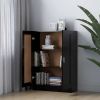 Book Cabinet Black 32.5"x12"x45.3" Chipboard