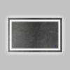 DunaWest 40 x 24 Inch Frameless LED Illuminated Bathroom Wall Mirror; Touch Button Defogger; Rectangular; Silver