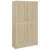 Book Cabinet Sonoma Oak 32.5"x12"x59.1" Chipboard