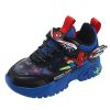 Autumn leather-bound running sneakers for kids and teenagers