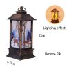 Christmas Wind Lantern Led Electronic Candle Table Lamp Night Light Old Man Snowman Decoration Deskt