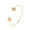 Simple Hollow-out Triangular Bracelet With Beautiful Zircon Lady Opening Bracelet