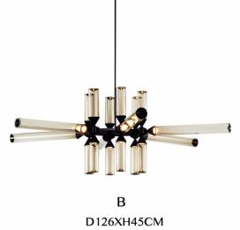 Post Modern LED Chandelier (style: B, Color: Milk white)