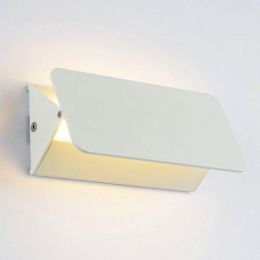 Simple LED aluminum wall lamp square adjustable angle indoor balcony room living room bedroom washing wall lamp (style: 18w, Color: Warm white)