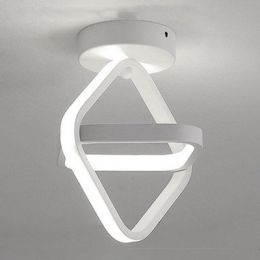 Simple and modern ceiling light (Model: White light, Color: White B)