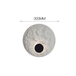 Bedroom Bedside Aisle Hotel Designer Wall Lamp (style: 300MM, Color: White)