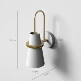 Indoor living room wall lamp (Color: White)