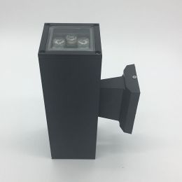 LED lamp hotel wall lamp door pillar balcony courtyard lamp room inside and outside square waterproof wall lamp processing wholesale (Color: Yellow light, size: 5)