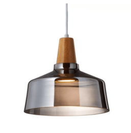 Modern Led Glass Pendant Light Fixture With Wood Vintage Rustic Hanging Lamp For Cafe Bar Restaurant Home Deco Loft Lighting (style: C)