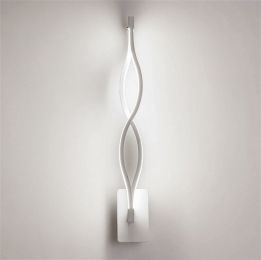 Nordic style wall light (Color: Wave White)