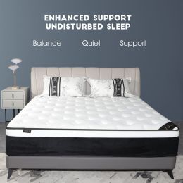 Mattress 12 Inch black and white (size: Queen Size)
