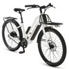 27.5'' Electric Bike 48V 14AH 500W Power Assist Moped E-Bike with 20mph Top Speed 45km Pure Elertic Power Range Headlight Taillight