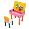 2 in 1 Multi Kids Activity Table Set with 1 Chair Compatible Building Block and Drawing Table for Toddlers XH