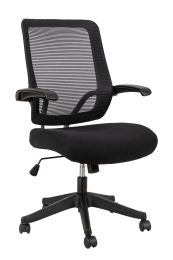 excusive office mid-mesh task chair; 300lbs (Color: Black)