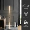 48 Inch Helix LED Floor Modern Standing Pole Light-Silver