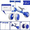 Baby Balance Bike, Bikes for Toddlers Age 12-24 Months, Best Gifts for Girls Boys to Scoot Around with Comfortable Adjustable seat in 3 Wheels