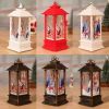 Christmas Wind Lantern Led Electronic Candle Table Lamp Night Light Old Man Snowman Decoration Deskt