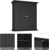 Bathroom wall cabinet;  space saving storage cabinet above toilet;  medicine cabinet with 2 doors and adjustable shelves;  cupboard
