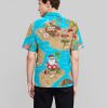 2022 Hawaiian Men's Shirt 3D Digital Print European Street Hip Hop Print Shirt